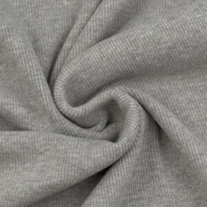 Baumwoll BĂĽndchenstoff Ripp Breite 50cm Farbe Beige meliert (Kopie)