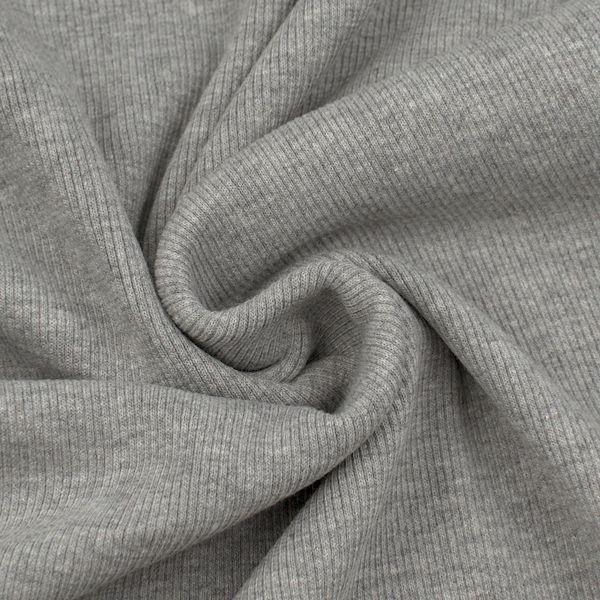 Baumwoll Bündchenstoff Ripp Breite 50cm Farbe Beige meliert (Kopie) – Bild 4